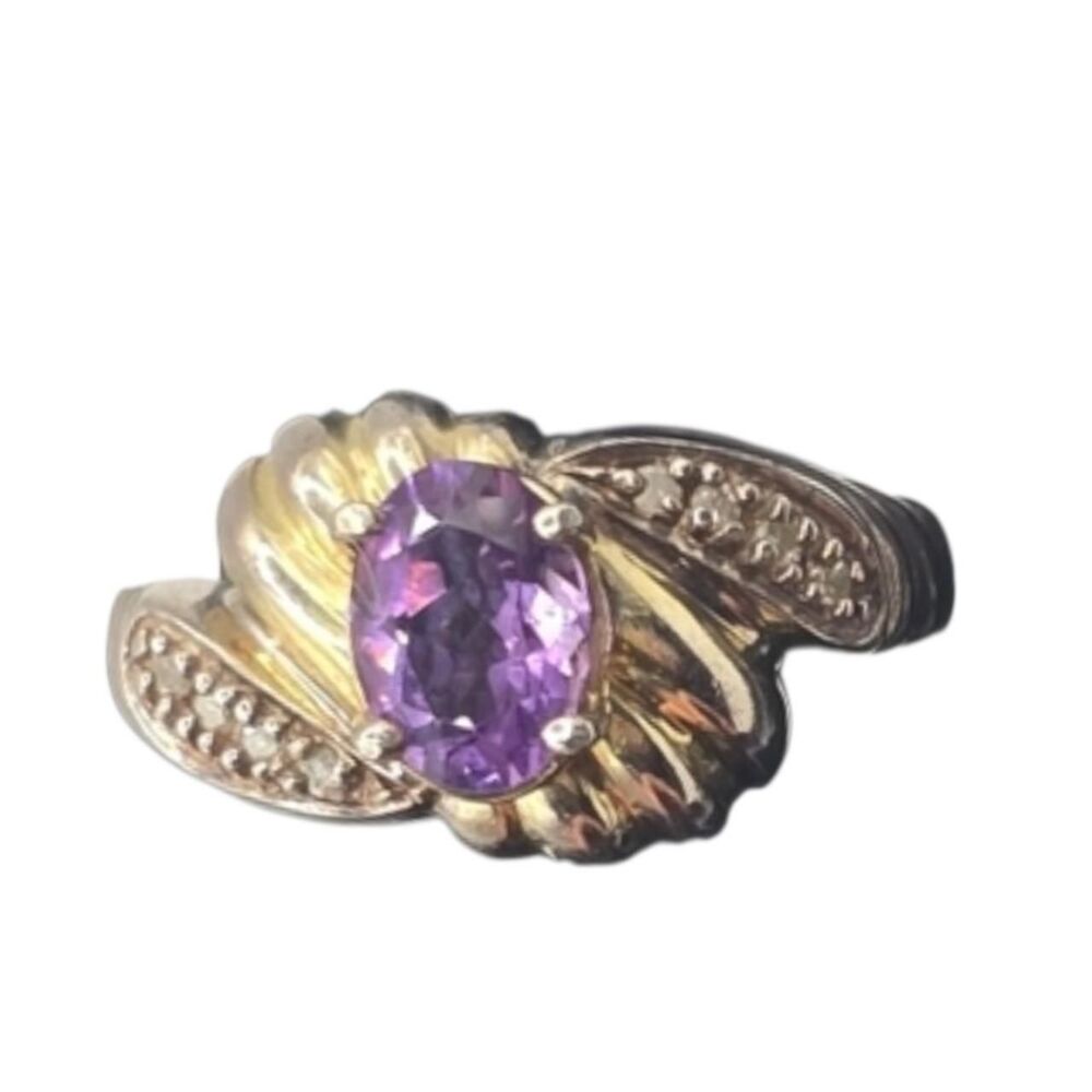 Unique-vintage Women's Gold and Purple Jewellery